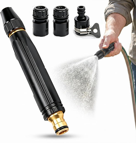 High Pressure Power Washer Nozzle with Connector Set,Direct spray gun,Power Jet Water with Three Spray Modes