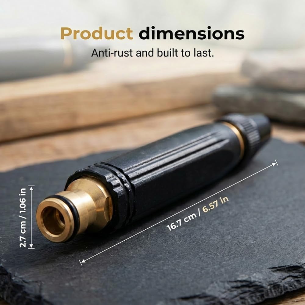 High Pressure Power Washer Nozzle with Connector Set,Direct spray gun,Power Jet Water with Three Spray Modes