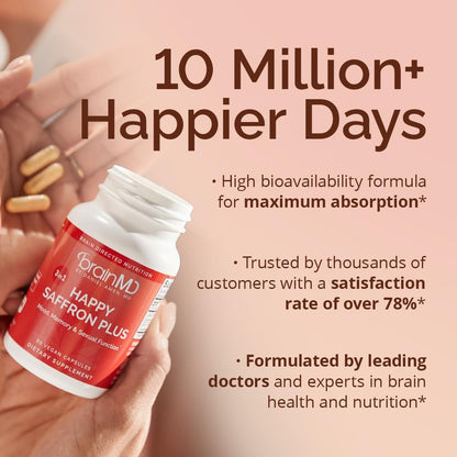 Happy Saffron Plus **Advanced Mood & Mental Focus Complex**